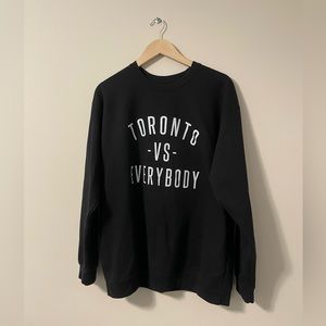 Original Peace Collective Toronto vs Everybody Sweater. Large, black. Worn once.